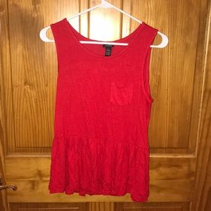 Red tank top